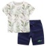 T-Shirt und Shorts für Jungen L1723 dunkelblau