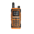 Tactical walkie talkie antennával és LCD kijelzővel, nagy hatótávolságú adóval, 16 km-es professzionális walkie talkie 999 csatornás nagy teljesítményű walkie talkie LED zseblámpával 13,5 x 6 x 3,9 cm narancs