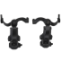 Taktická náhlavní souprava Držák na sluchátka Víceúhlový otočný adaptér na přilbu Příslušenství pro taktickou soupravu 10,5 x 13,4 x 4,5 cm černá