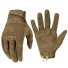 Taktické rukavice Vojenské rukavice na výcvik Protiskluzové rukavice hnědá