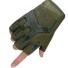 Taktické vojenské rukavice bez prstů Bezprsté protiskluzové vojenské rukavice Ochranné rukavice bez prstů zelená