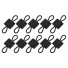 Taktický MOLLE elastický popruh Taktické pracky na viazanie tašky Elastické taktické držiaky 10 ks čierna
