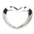 Talířek na šperky ve tvaru srdce stříbrná