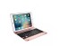 Tastatură cu cutie de protecție iPad roz