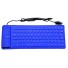 Tastatură din silicon K339 albastru