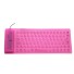 Tastatură din silicon K339 roz