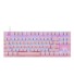 Tastatură K326 retroiluminată roz