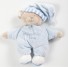 Teddybär im Pyjama hellblau