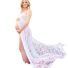 Těhotenské šaty na focení N924 bílá