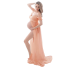 Těhotenské šaty na focení N926 lososová