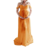 Těhotenské šaty na focení N926 oranžová