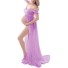 Těhotenské šaty na focení N926 světle fialová