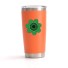 Thermobecher mit Blume orange