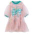 Tiulowa sukienka dla dziewczynki różowy