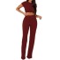 Top și pantaloni scurți pentru femei B908 burgundy