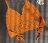 Top stroju kąpielowego dla kobiet pomarańczowy