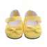 Topánky s mašličkou pre bábiku žltá