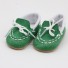 Topánky so šnúrkami pre bábiku zelená