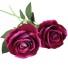 Trandafir artificial 2 buc burgundy