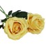 Trandafir artificial 2 buc galben