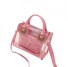 Transparente Damenhandtasche M1454 rosa