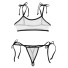 Transparenter BH und Tanga für Damen P1098 schwarz