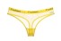 Transparenter Damen-Tanga FASHION gelb