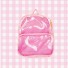 Transparenter Damenrucksack E696 rosa