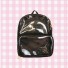 Transparenter Damenrucksack E696 schwarz