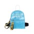 Transparenter Damenrucksack E711 blau