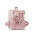 Transparenter Damenrucksack E928 rosa