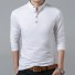 Tricou bărbați cu mâneci lungi T2048 alb