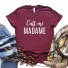 Tricou de damă cu imprimeu A1226 burgundy