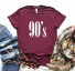 Tricou de damă cu imprimeu A381 burgundy