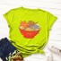 Tricou de damă cu imprimeu amuzant B302 verde neon