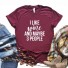 Tricou de damă cu imprimeu amuzant B314 burgundy