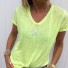 Tricou de damă cu stea B354 verde neon