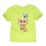 Tricou de fată cu o pisică drăguță - 12 culori verde