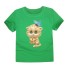 Tricou de fată cu o pisică drăguță - 12 culori verde inchis