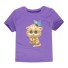 Tricou de fată cu o pisică drăguță - 12 culori violet