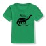 Tricou de fetiță cu un dinozaur verde