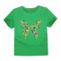 Tricou fetita cu Fluture J3290 verde inchis