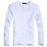 Tricou pentru bărbați cu mâneci lungi T2041 alb