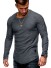 Tricou pentru bărbați cu mâneci lungi T2052 gri inchis