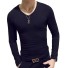 Tricou pentru bărbați cu mâneci lungi T2062 negru