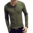Tricou pentru bărbați cu mâneci lungi T2062 verde armată