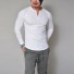 Tricou pentru bărbați cu mâneci lungi T2094 alb