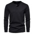Tricou pentru bărbați cu mâneci lungi T2140 negru