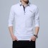 Tricou pentru bărbați cu mâneci lungi T2221 alb