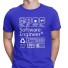 Tricou pentru bărbați T2306 albastru